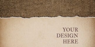 Paper mockup design background Free Psd