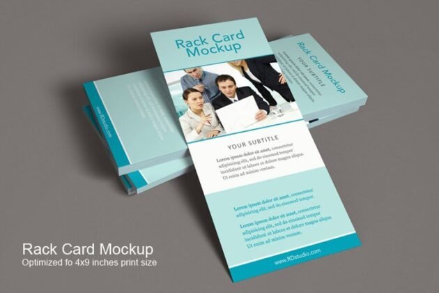 Download 20+ Best FREE Rack Card Mockup PSD Templates for Designer
