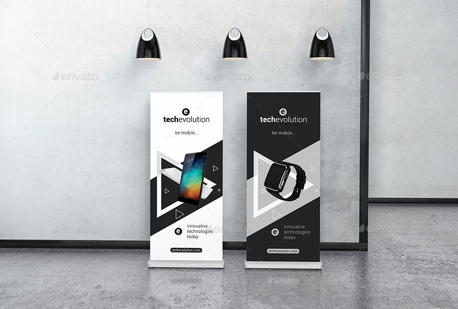 Download 24+ Creative FREE Banner Stand Mockup PSD Templates