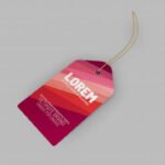 Simplly elegant cloth tag mockup presentation Premium Psd (1)