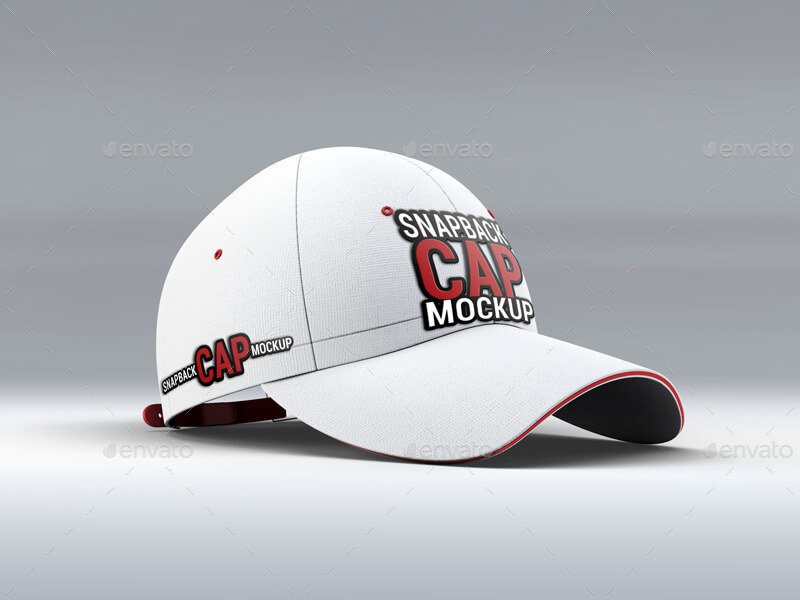Snapback Baseball Cap Mock-Up (2)