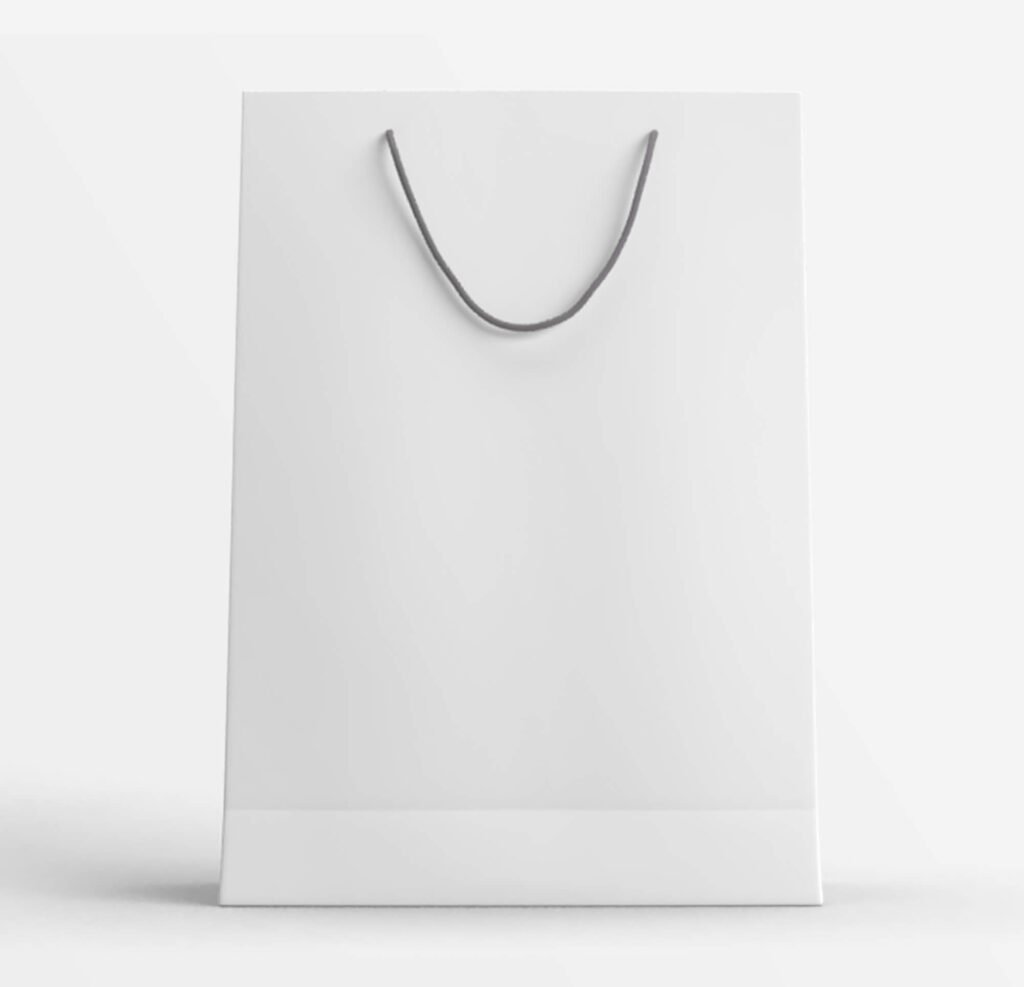 White Free Craft Bag Mockup PSD Template