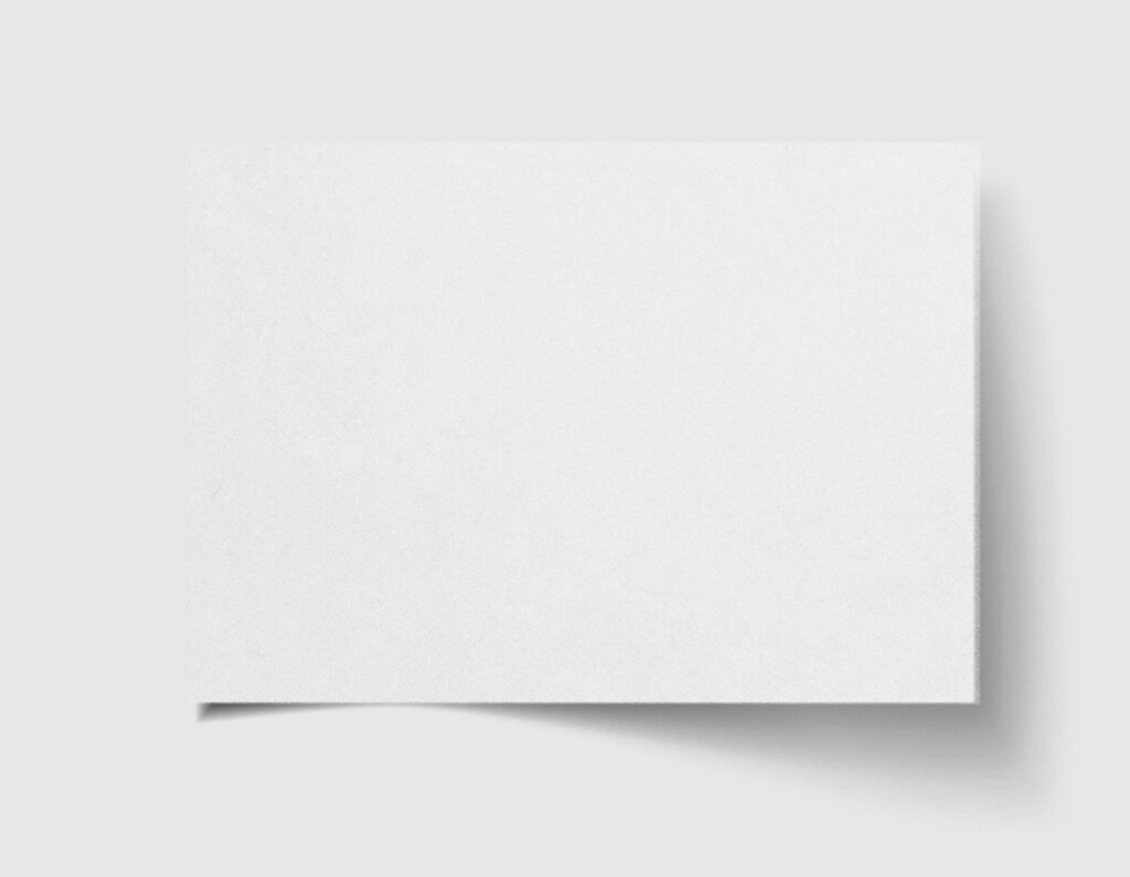 White Free Craft Paper Mockup PSD Template