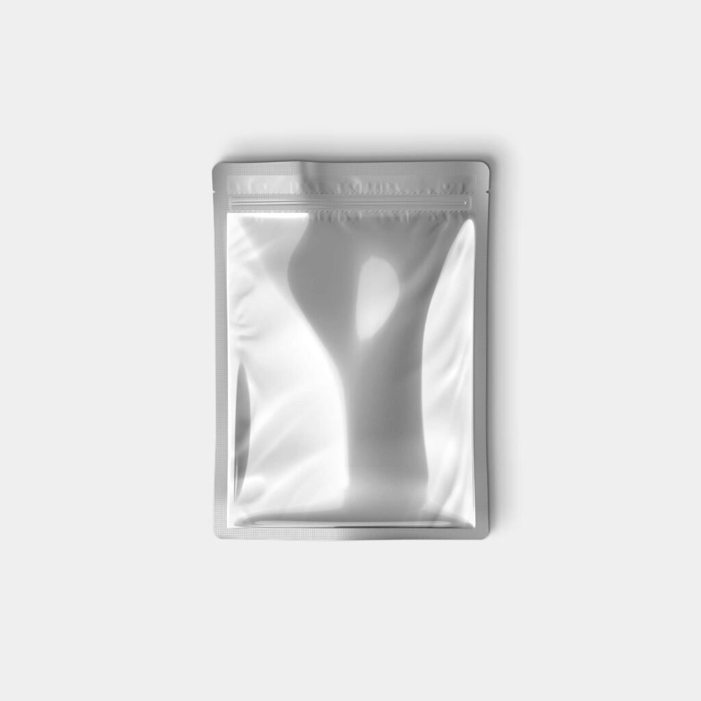 White Free Foil Bag Mockup PSD Template