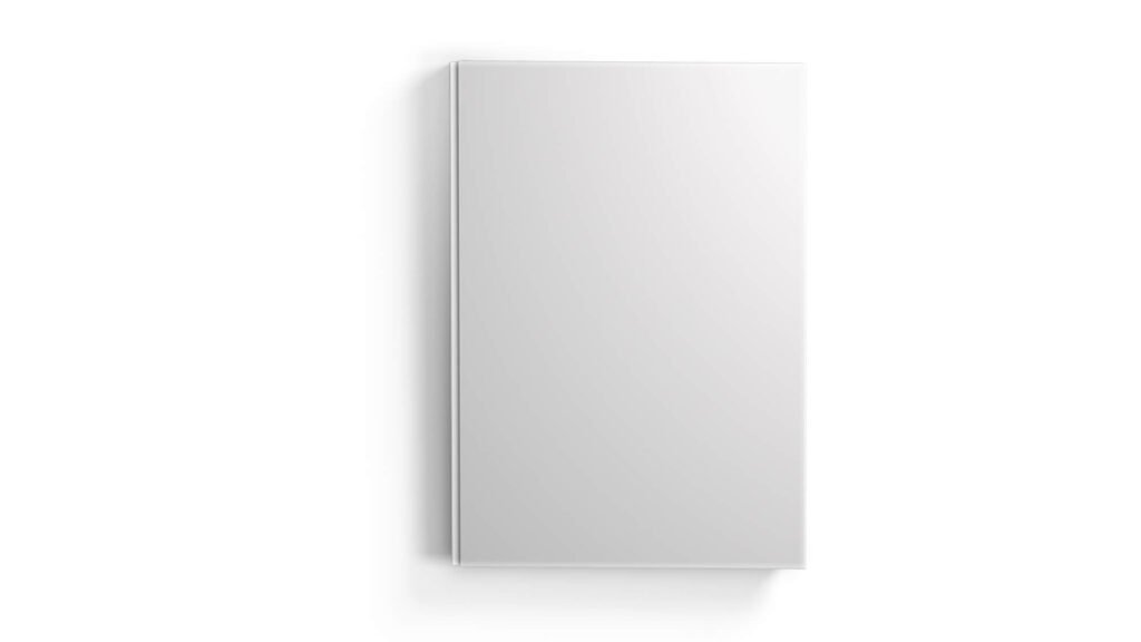 White Free Hard Cover Book Mockup PSD Template