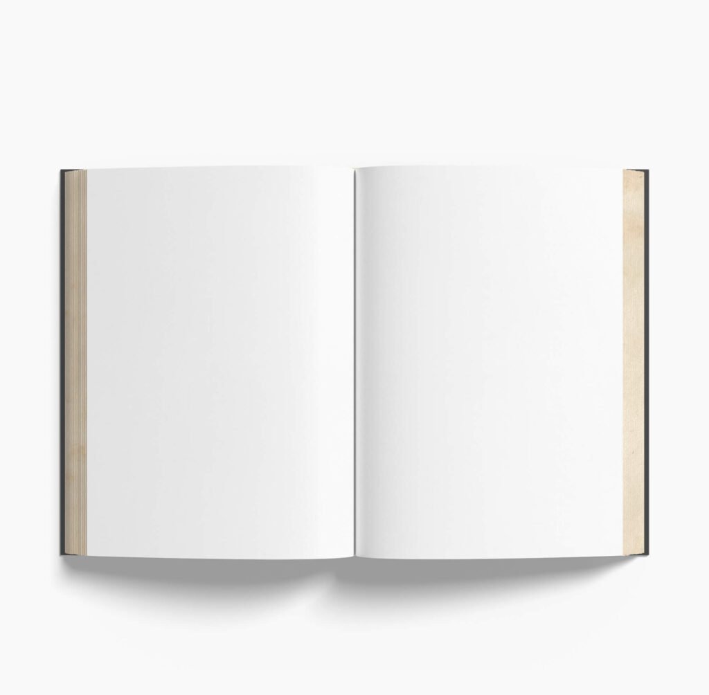 White Free Old Book Mockup PSD Template