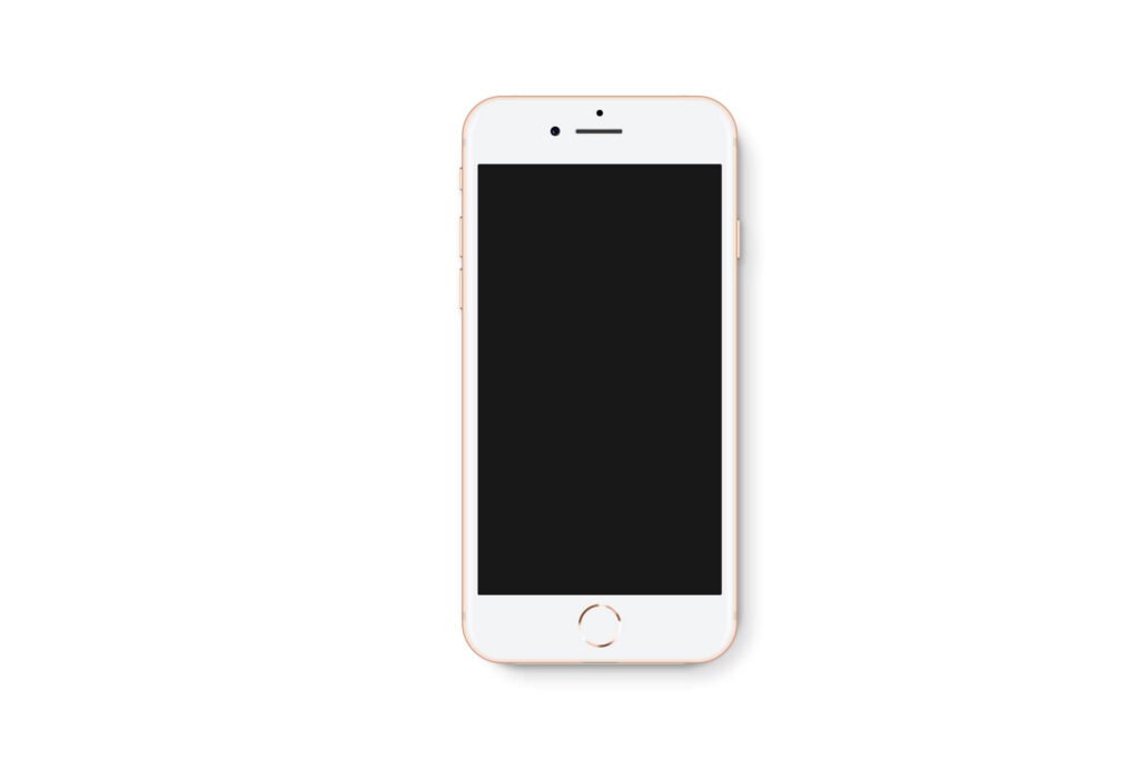 White Free iPhone8 Mockup PSD Template