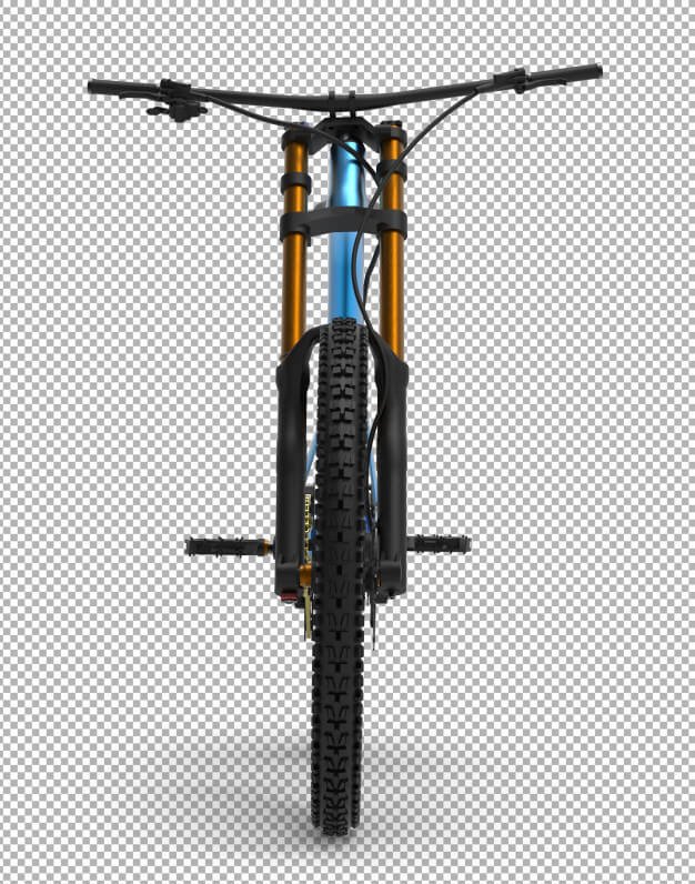 3d bicycle isolated. Premium Psd (1)