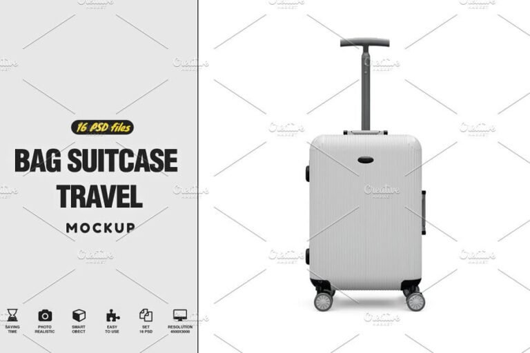 Done/Why only 9 template Arpita?Mou travel bag mockup