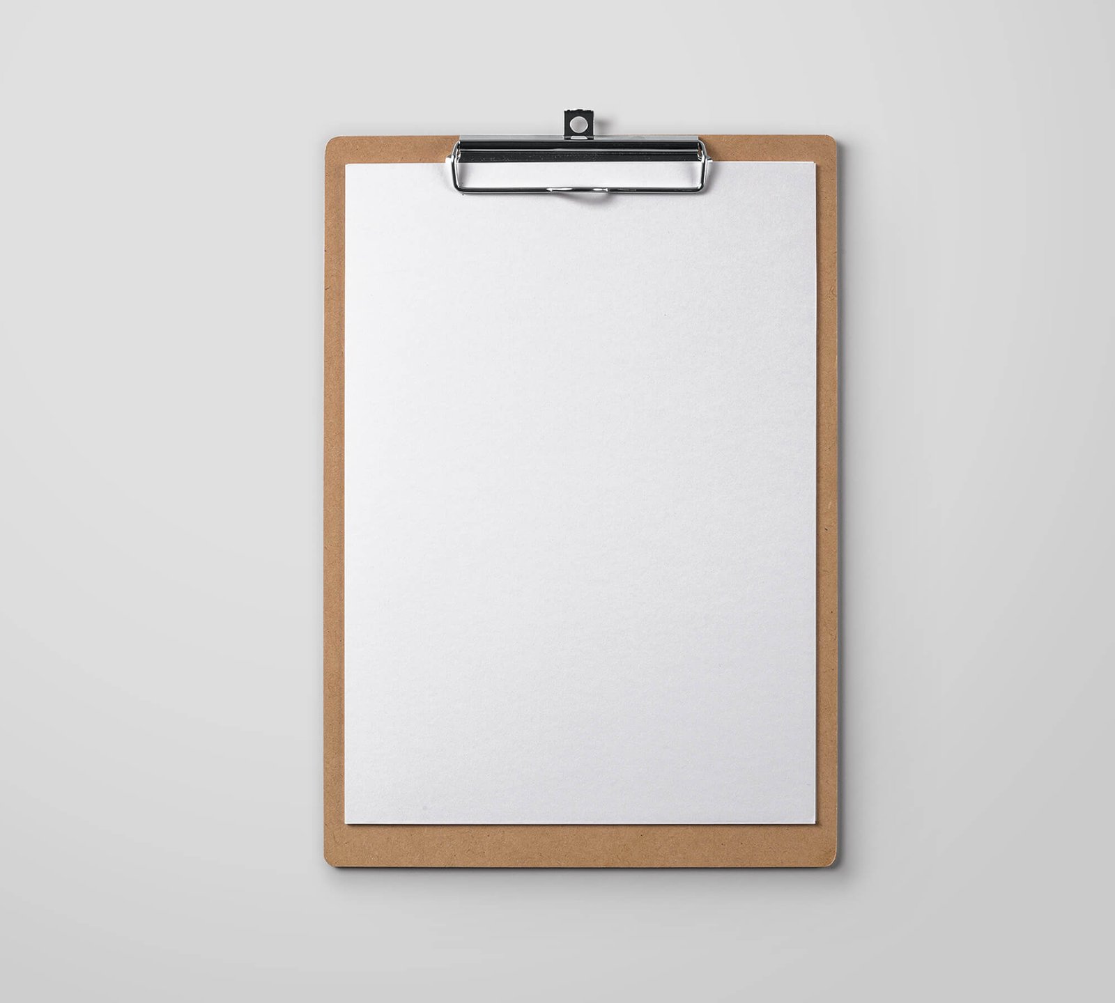 Blank Free Clipboard Mockup PSD Template