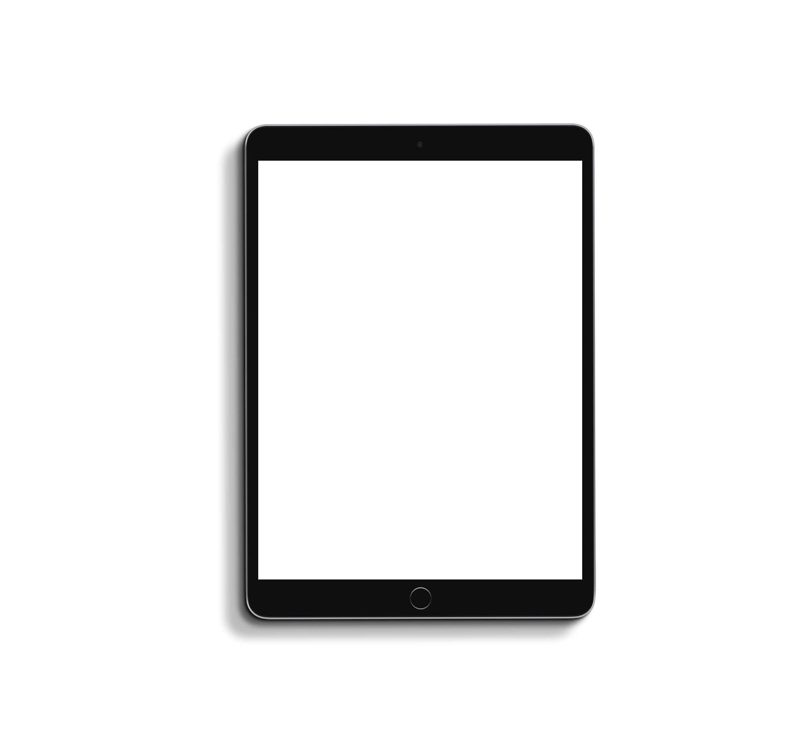 Blank Free Flat iPad Mockup PSD template