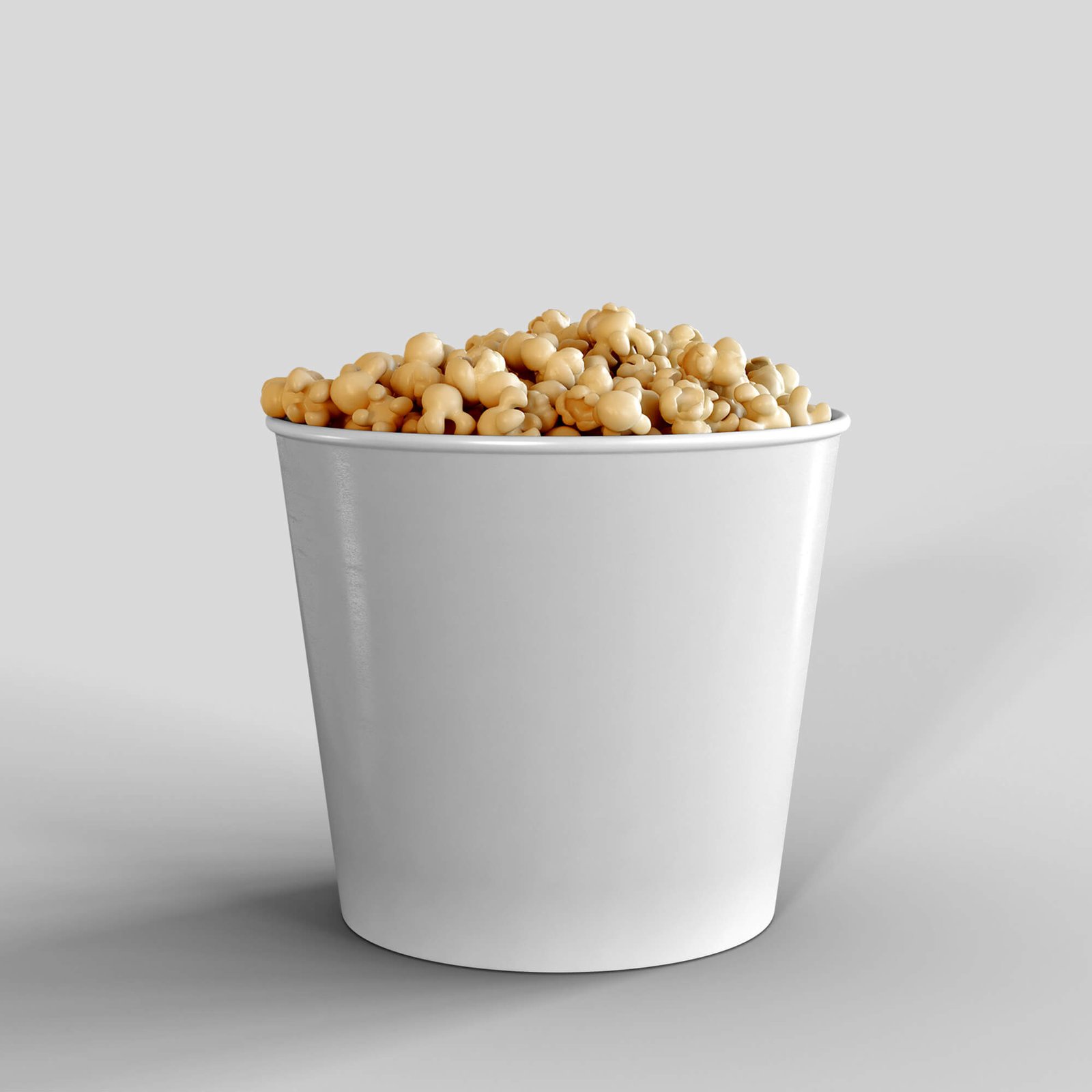 Blank Free Popcorn Bag Mockup PSD Template