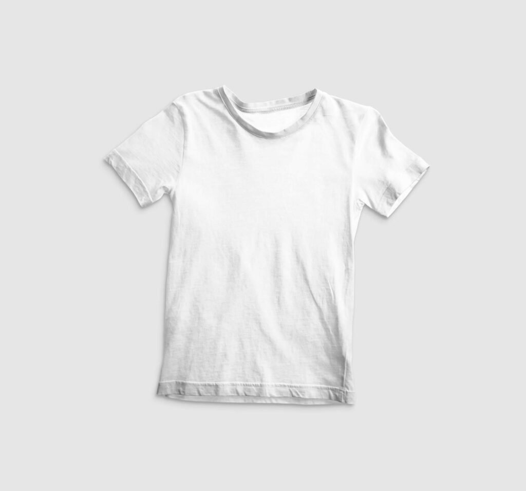 Blank Free T Shirt Kids Mockup PSD Template