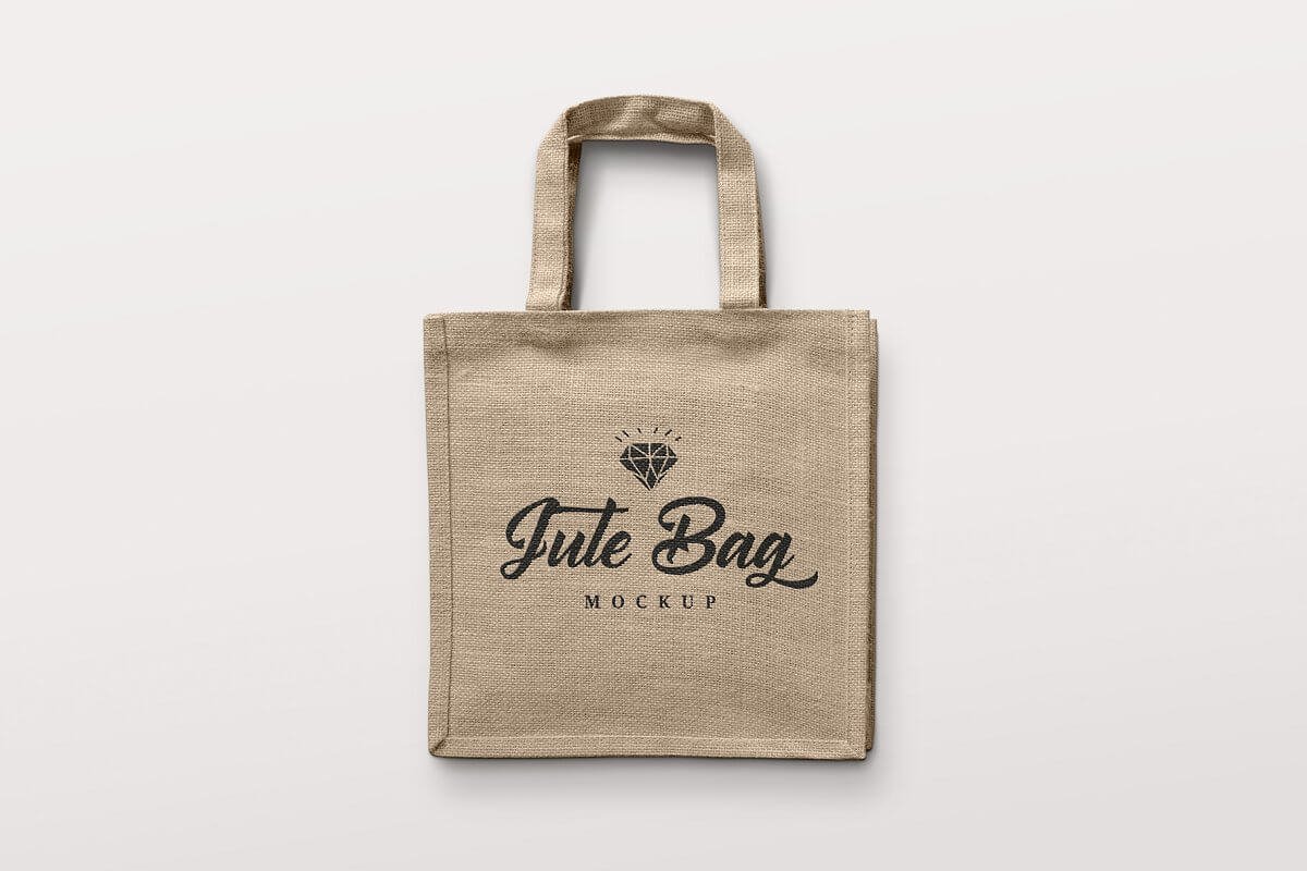 Jute bag free mockup Idea | kickinsurf