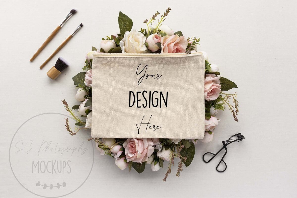 Canvas Makeup Bag Mockup - Bridal (1)