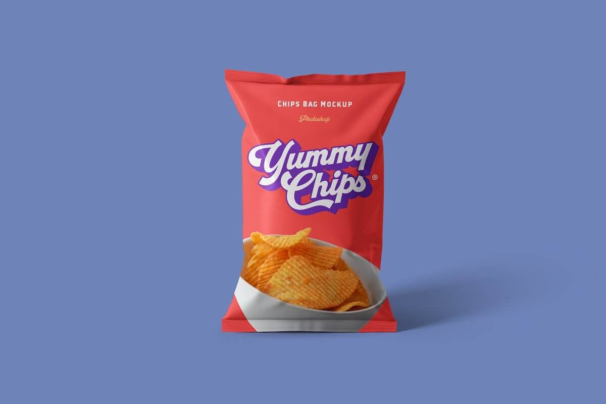 Download 20+ Creative Chips Bag Mockup PSD Templates - Mockup Den