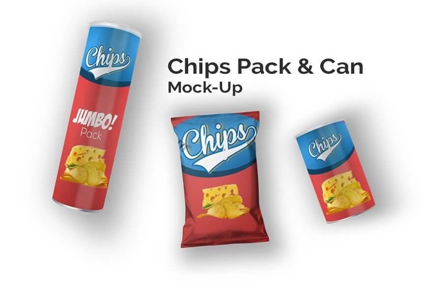 Chips Can & Bag Mock-Up