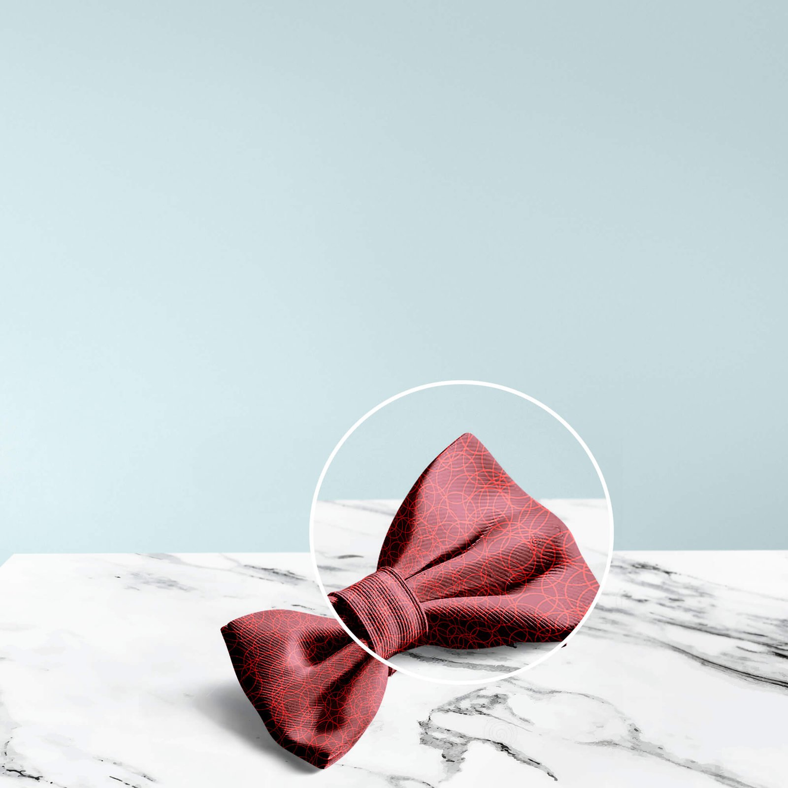 Close Up Of a Free Bow Tie Mockup PSD Template