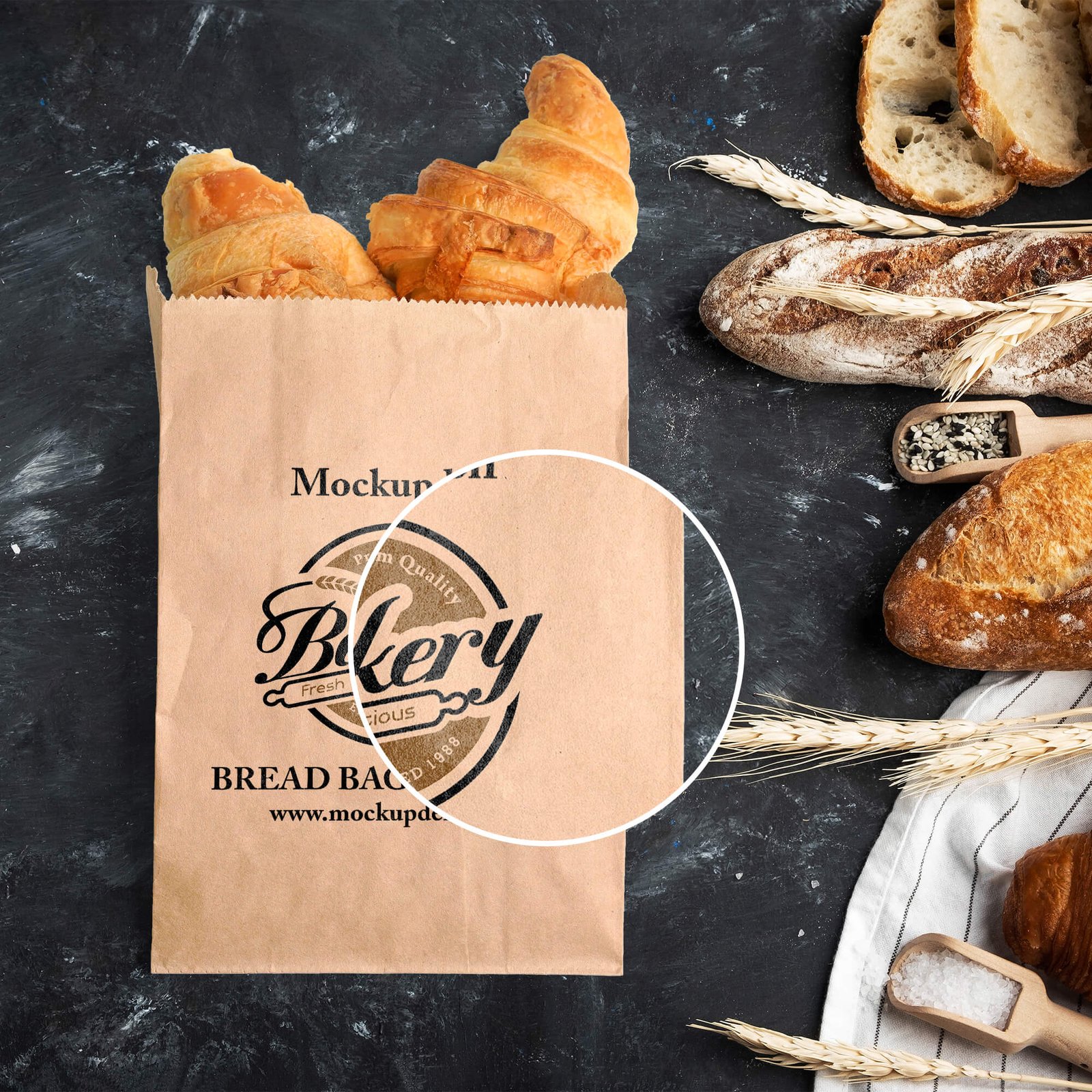 Download Free Bread Bag Mockup PSD Template - Mockup Den