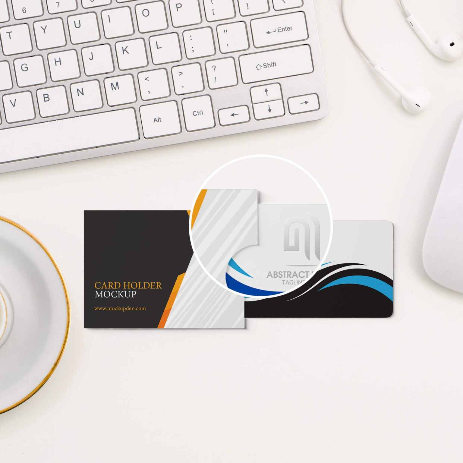 Free Card Holder Mockup PSD Template Mockup Den