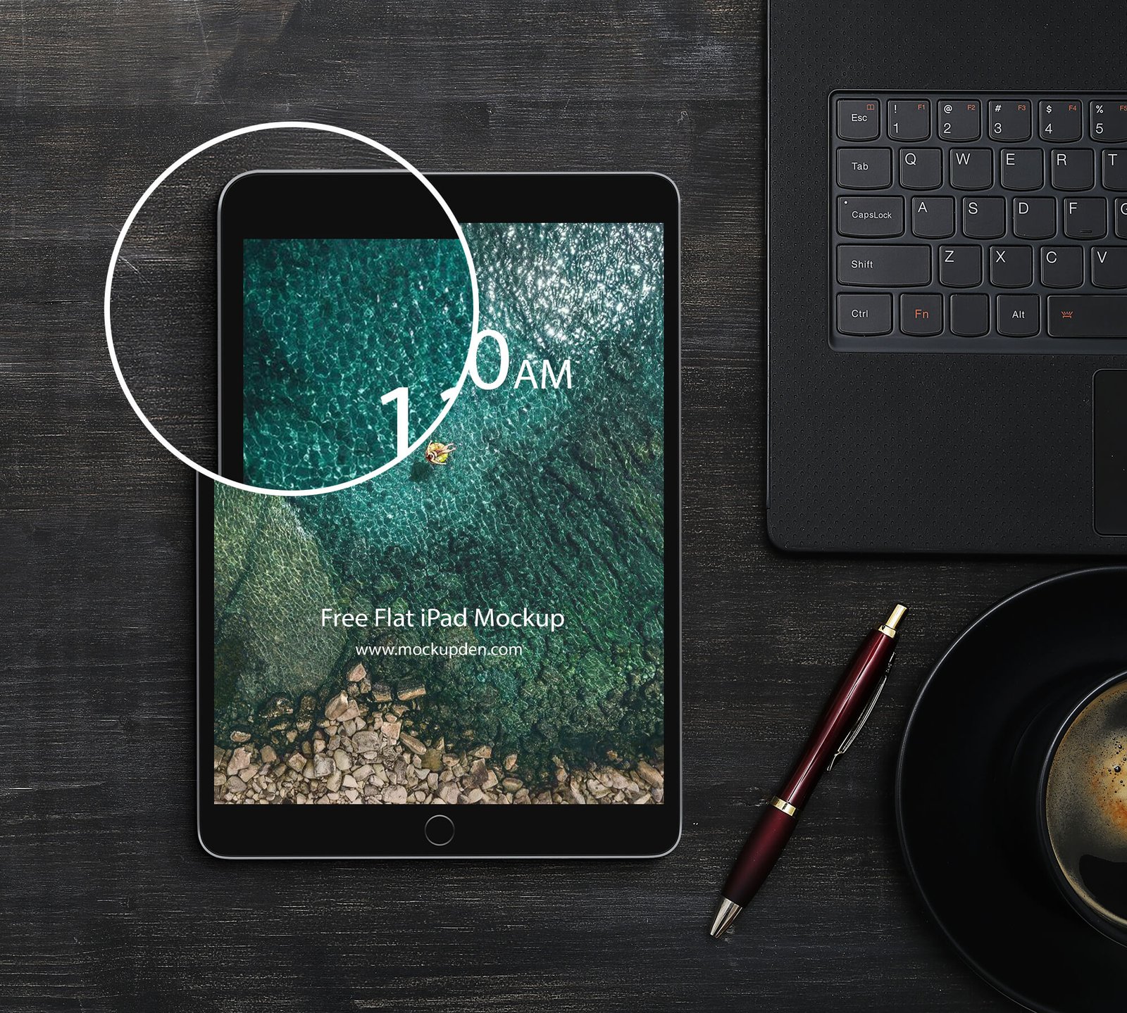 Download Free Flat iPad Mockup Vol 2 PSD Template - Mockup Den