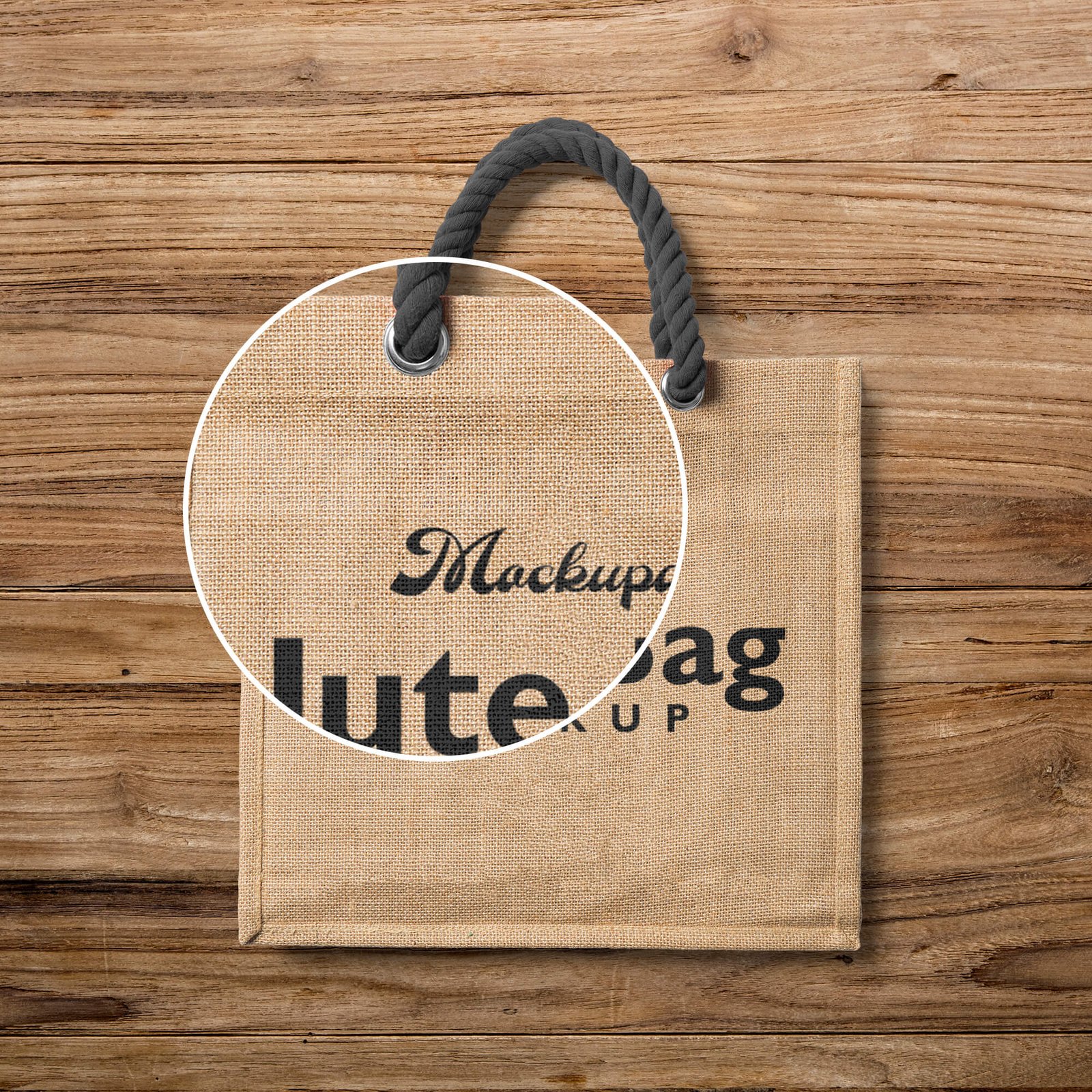 Download Free Jute Bag Mockup PSD Template - Mockup Den