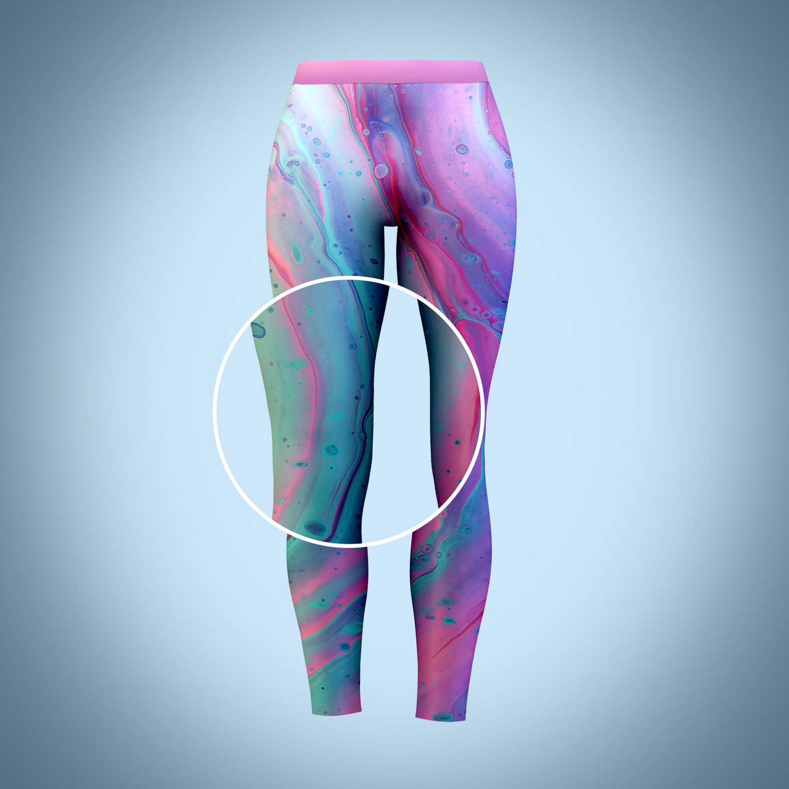 Close Up Of a Free Leggings Mockup PSD Template