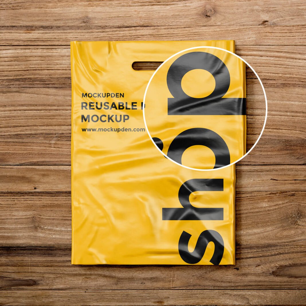 Download Free Reusable Bag Mockup PSD Template - Mockup Den