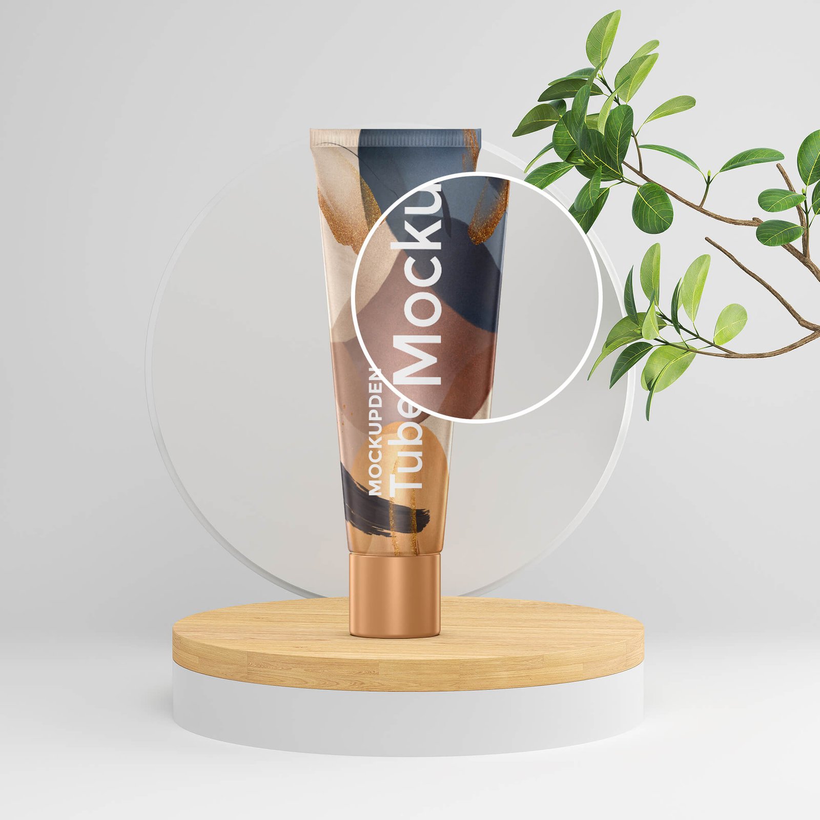 Close Up Of a Free Tube Mockup PSD Template (1)