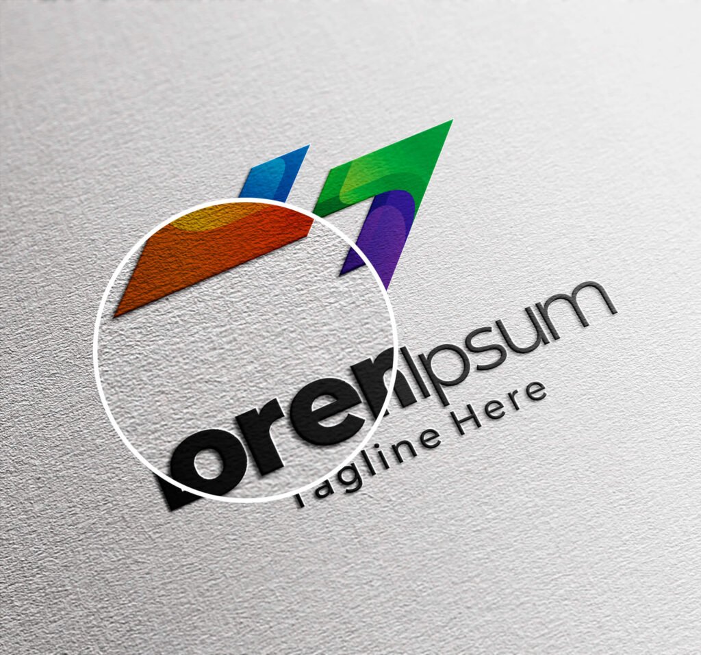 Close Up of a Free Logo Stationery Mockup PSD Template