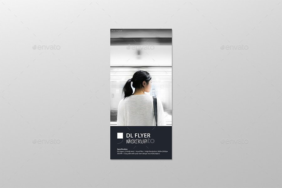 DL Flyer Mockup PSD