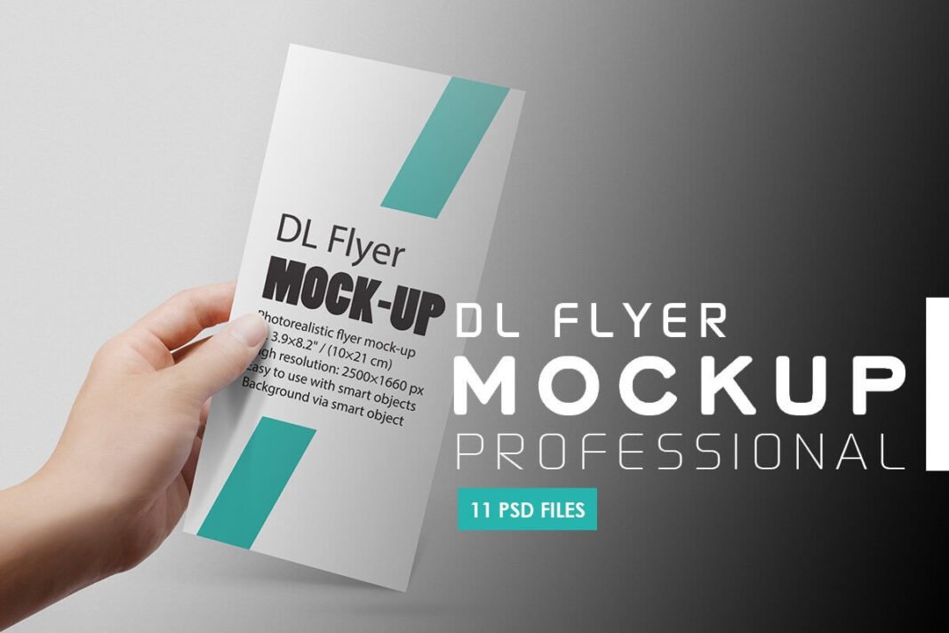 23 Best FREE Printable DL Flyer Mockup PSD Templates