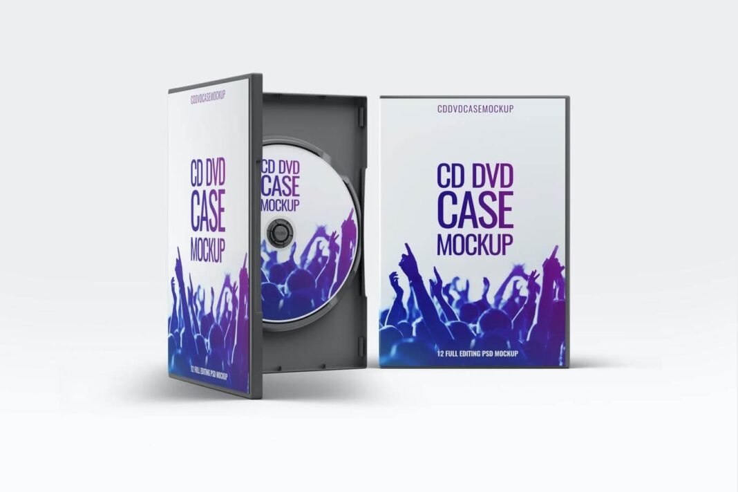 22+ Best FREE DVD Case Mockup PSD Templates Mockup Den