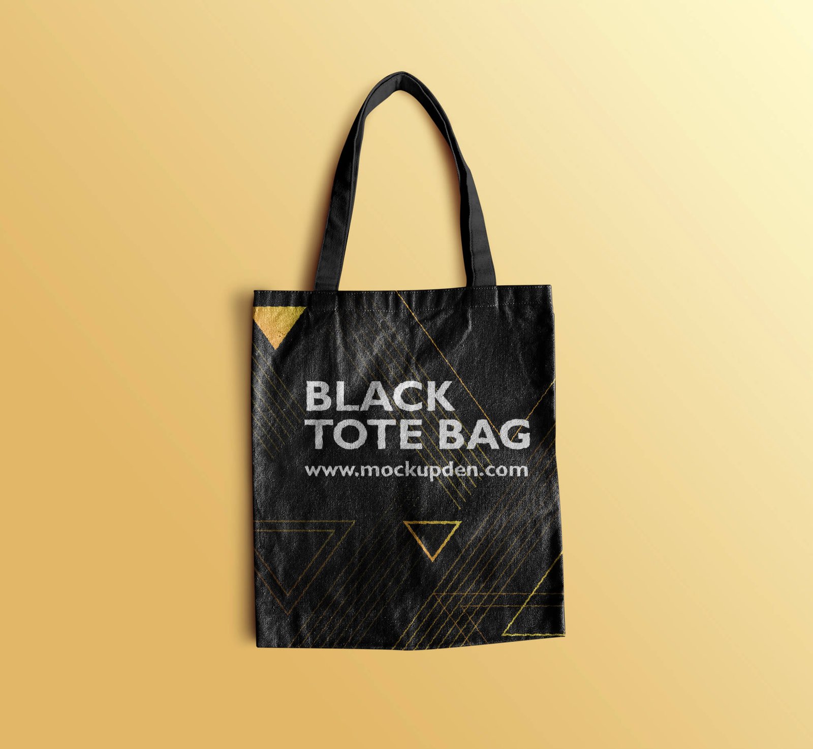 Black tote bag mockup free sale