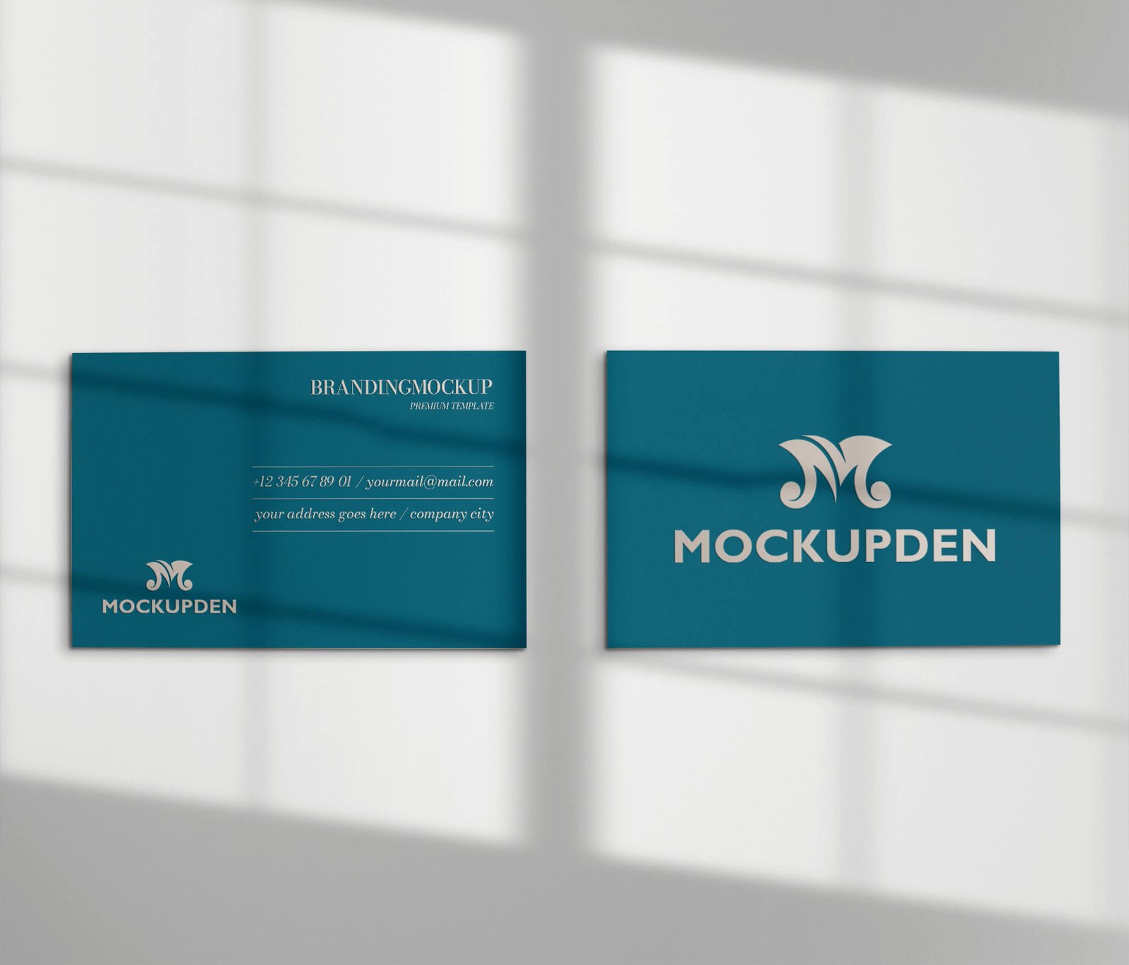 Design Free Calling Card Mockup PSD Template