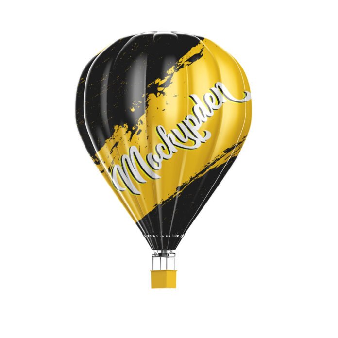 Download Free Hot Air Balloon Mockup PSD Template - Mockup Den