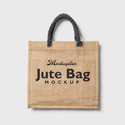 Download Free Jute Bag Mockup PSD Template - Mockup Den