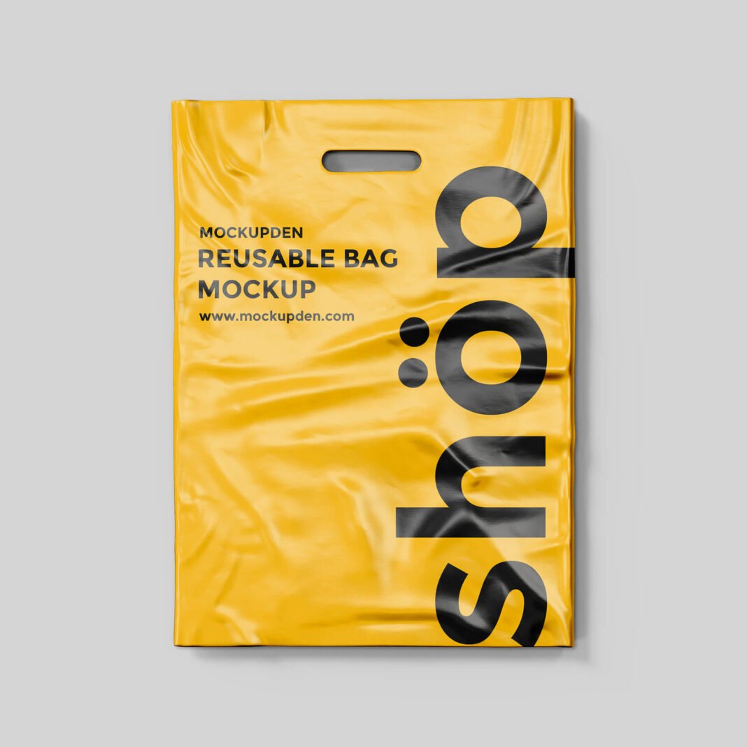 Download Free Reusable Bag Mockup PSD Template - Mockup Den