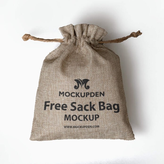 Download Free Sack Bag Mockup PSD Template - Mockup Den