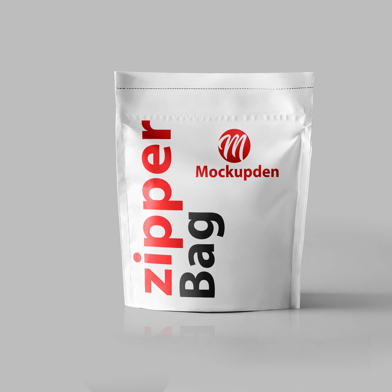 Design Free Zipper Bag Mockup PSD Template