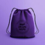 Drawstring bag mockup template Premium Psd (2)