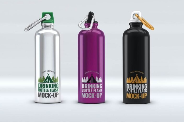 Download 14+ Cool Flask Mockup PSD Templates | FREE Editables