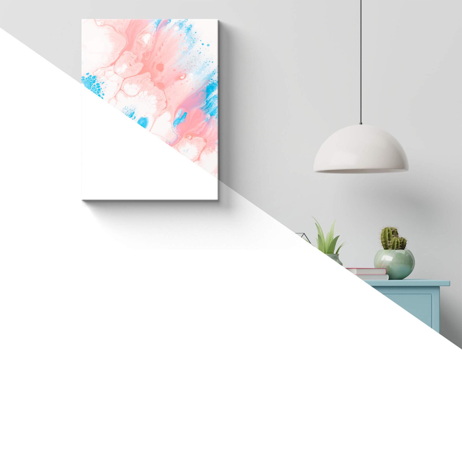Free Art Print Mockup PSD Template - Mockup Den