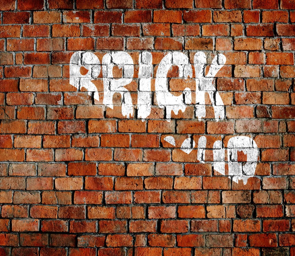 Editable Free Brick Mockup PSD Template