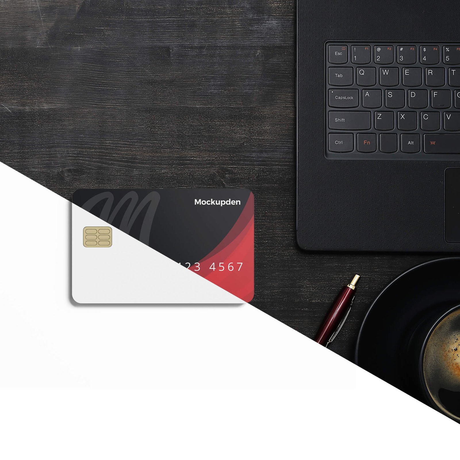 Editable Free Credit Card Mockup PSD Template
