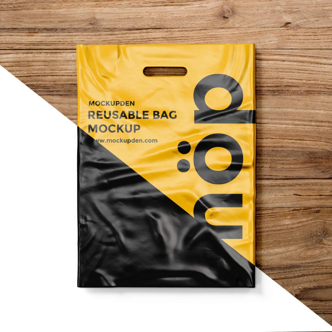 Download Free Reusable Bag Mockup PSD Template - Mockup Den