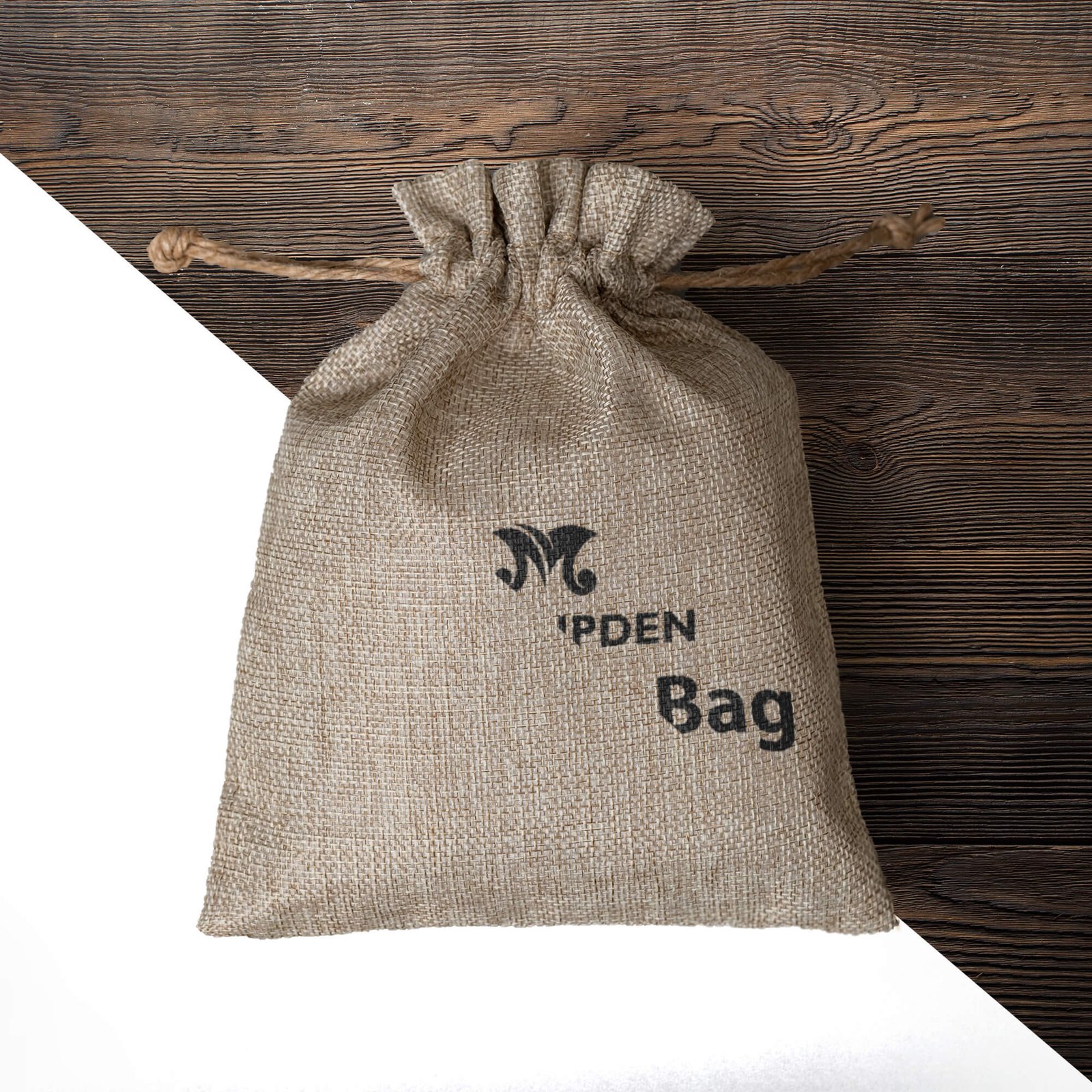 Editable Free Sack Bag Mockup PSD Template