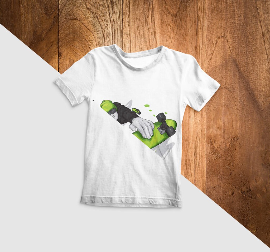 Editable Free T Shirt Kids Mockup PSD Template
