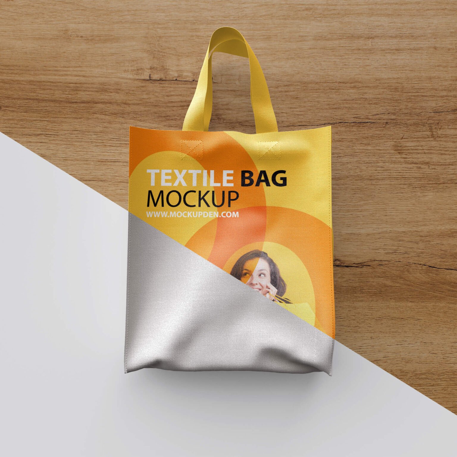 Free Textile Bag Mockup PSD Template Mockup Den