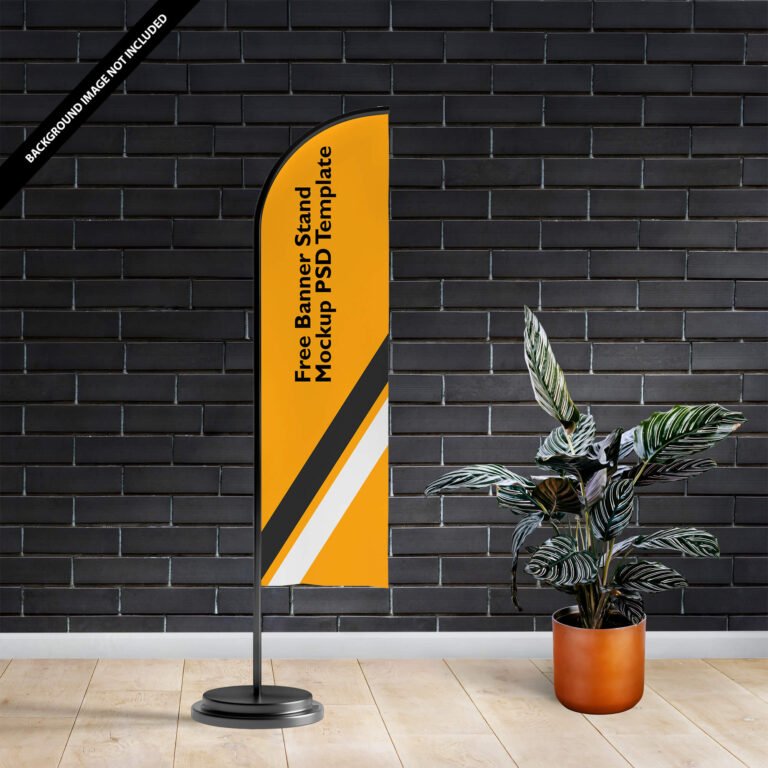 Free Banner Stand Mockup Vol 3 PSD Template